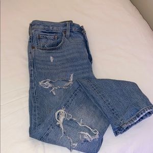 LEVIS 501 SKINNY JEANS LIGHTWASH